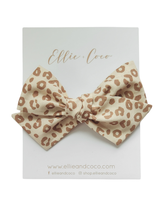 Leopard Oversize Bow