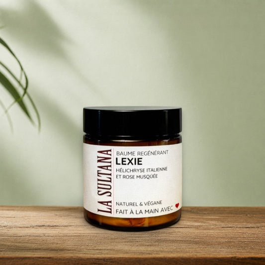 Baume régénérant LEXIE hélichryse italienne et rose musquée