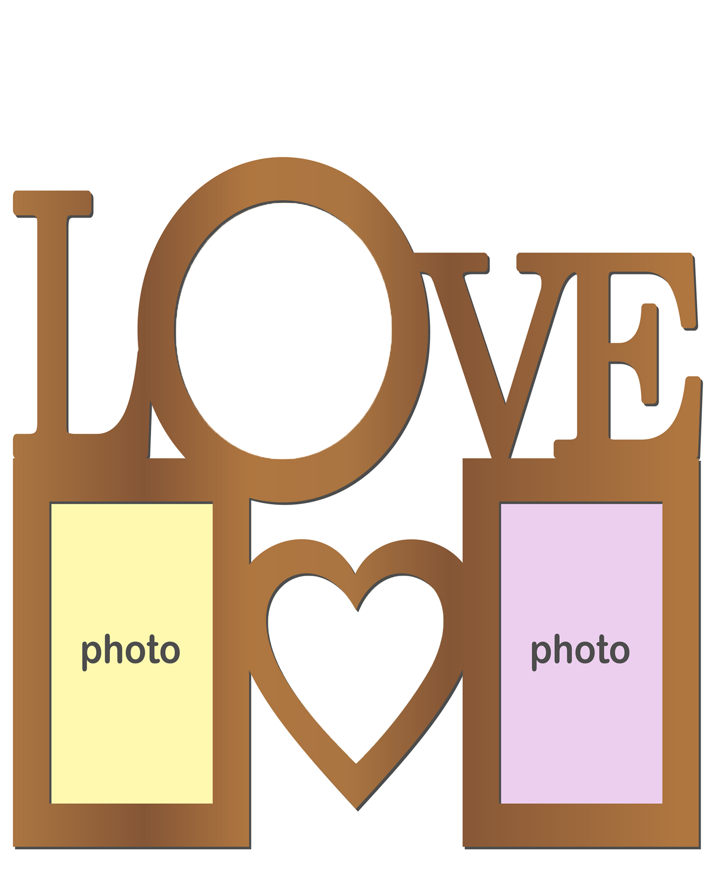 16X20 Collage Canvas Photo Love
