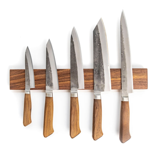 Walnut Magnetic Knife Rack Large