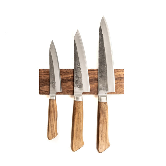 Walnut Magnetic Knife Rack Small