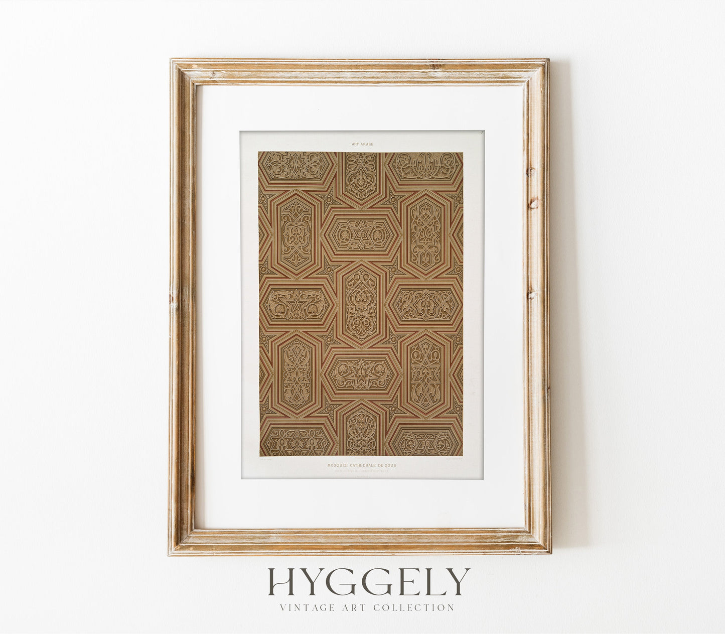 Vintage Arabic Textile Art Print SK0152