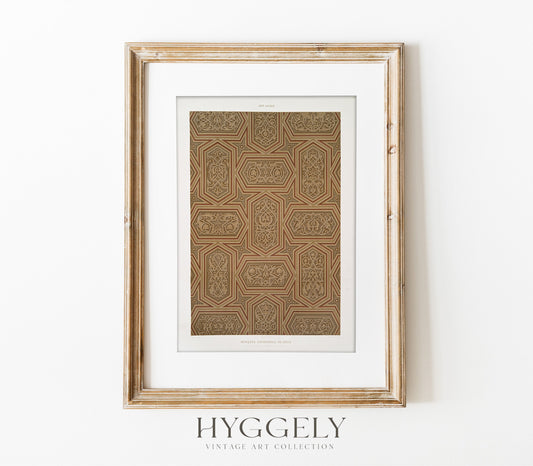 Vintage Arabic Textile Art Print SK0152