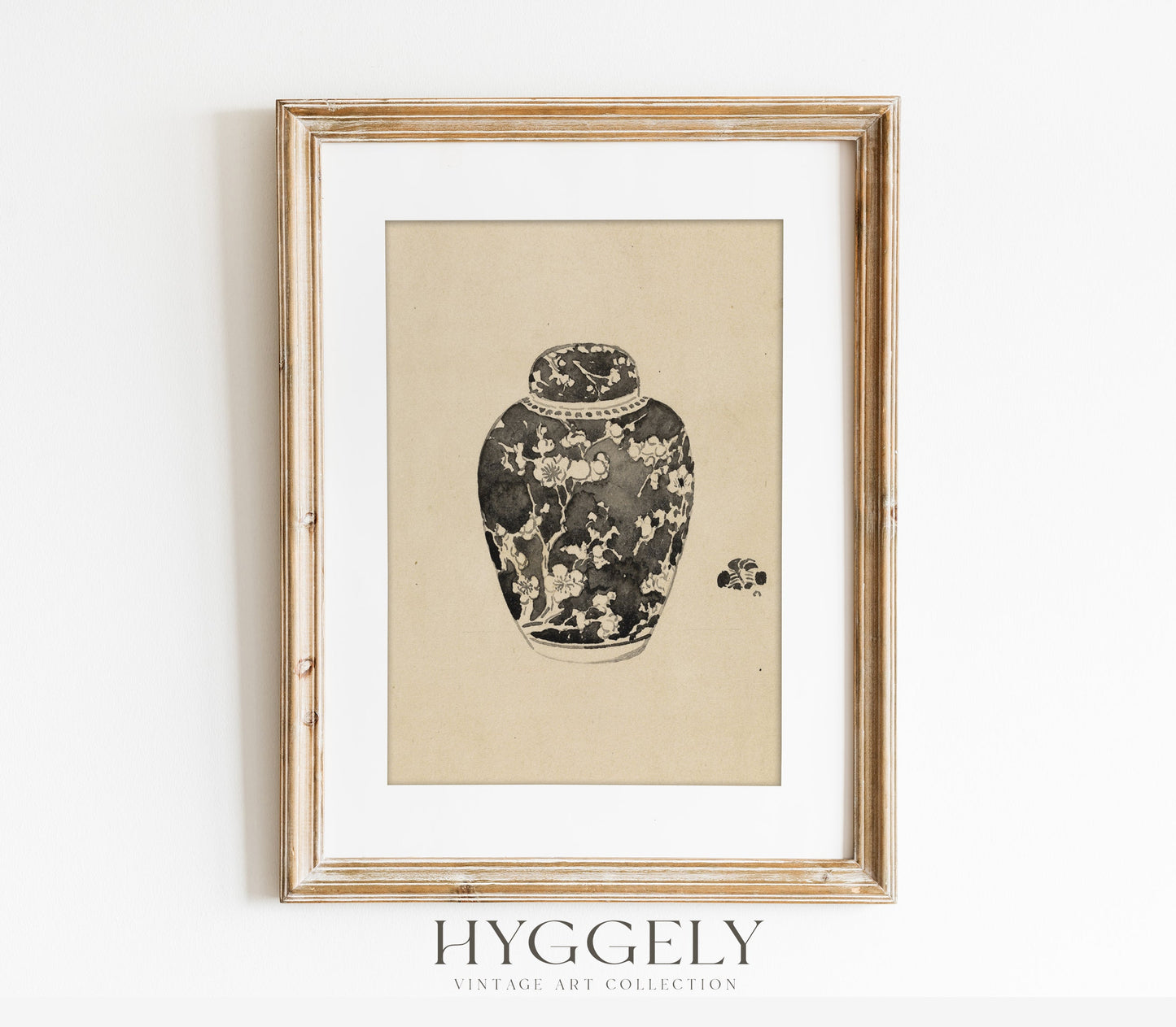 Vintage Jar with Lid Art Print SK0143