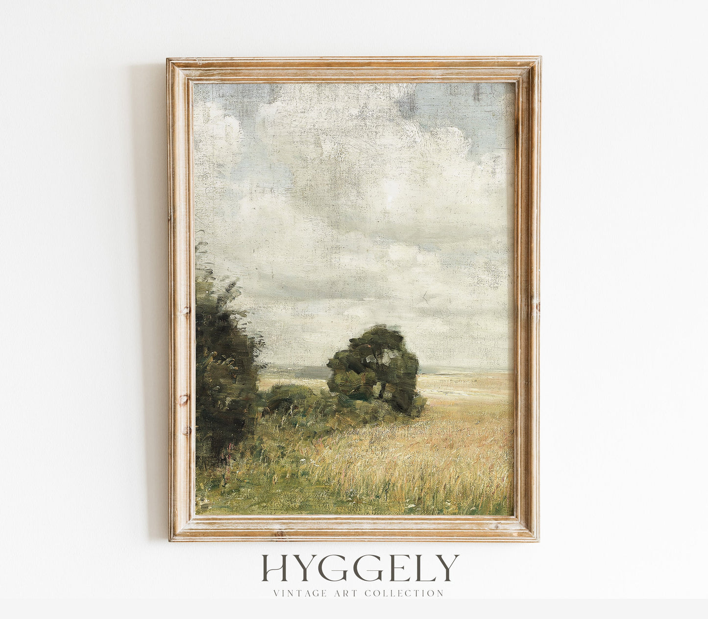 Vintage Field Landscape Art Print L0156