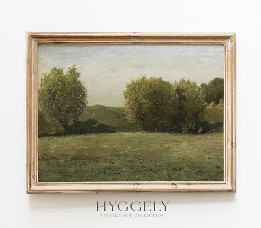 Vintage Earth Tones Landscape Art Print L0221B