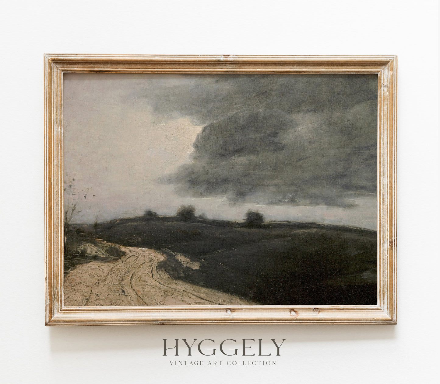 Moody Muted Landscape Art | Vintage Overcast Art Print L227