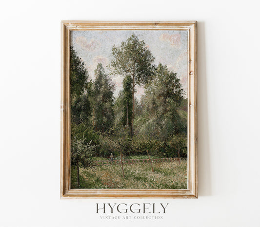 Vintage Tree Landscape Art Print L0192