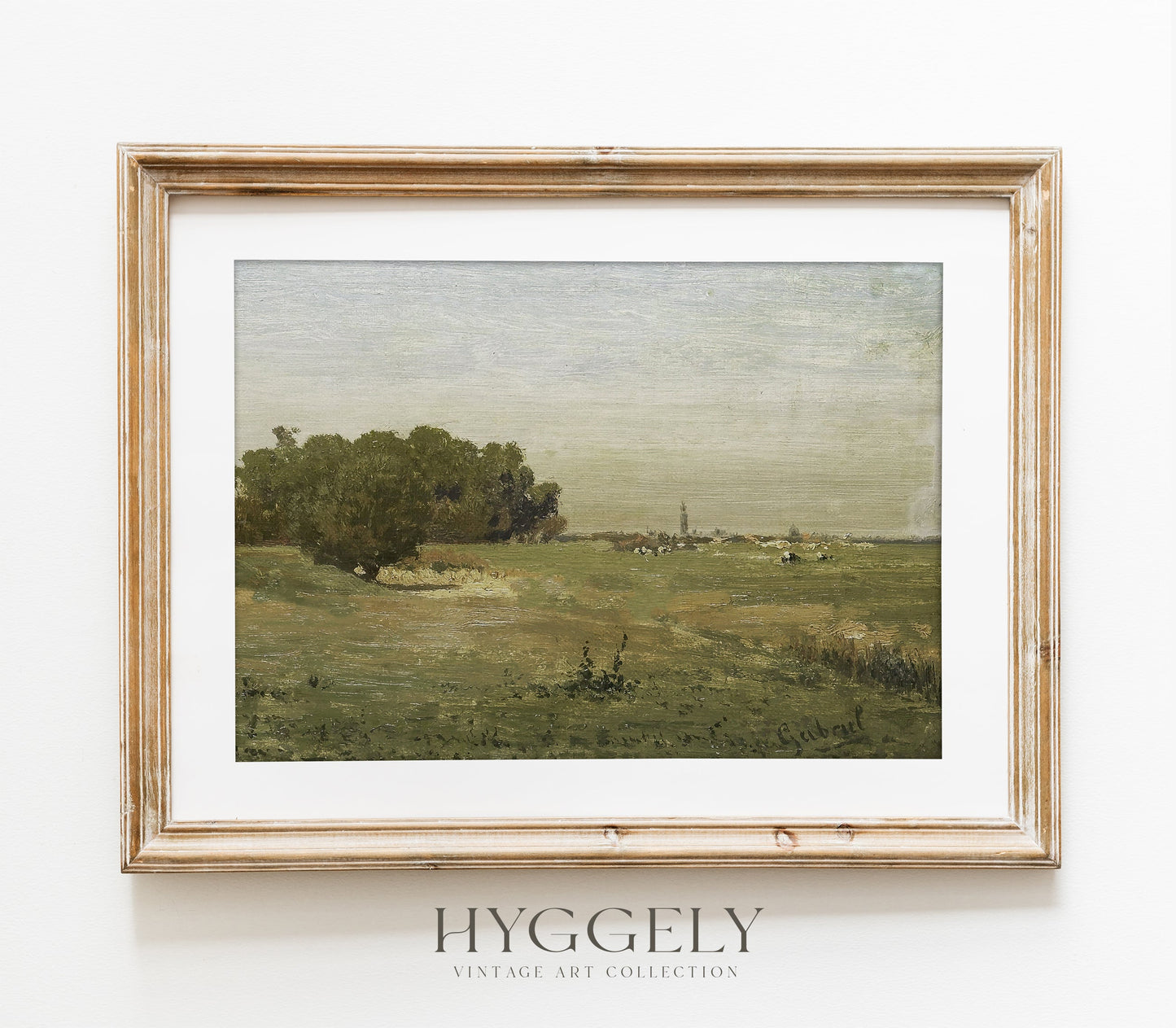 Vintage Earth Tones Landscape Art Print L0221A