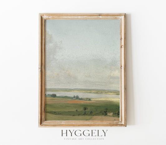 Vintage Pastel Landscape Art Print L0196