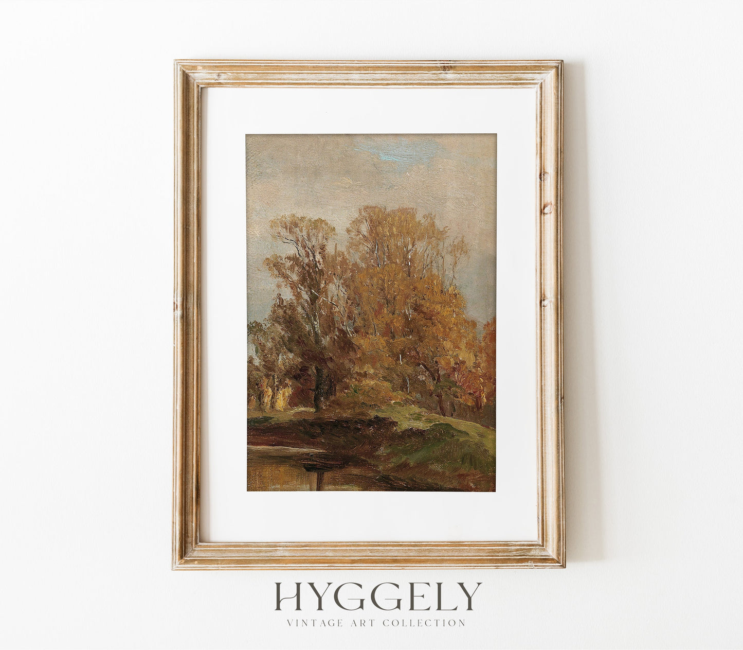 Autumn Vintage Field Landscape Art Print L0191