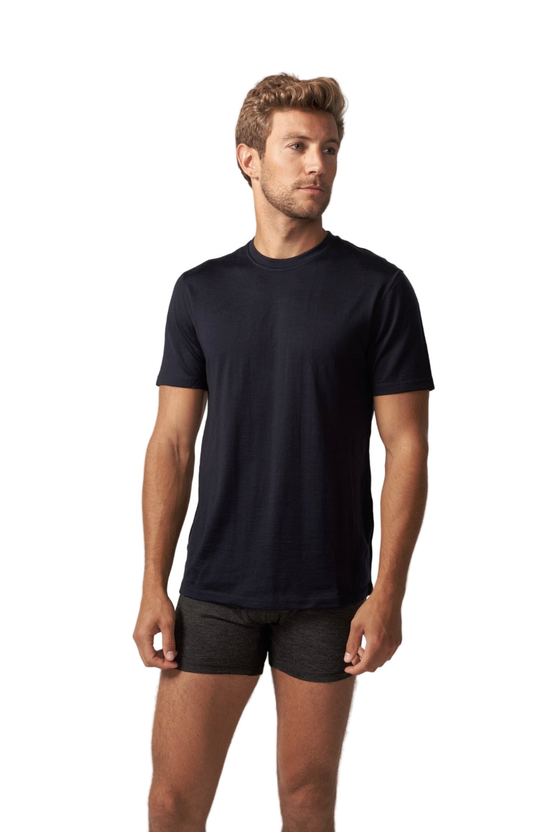 Men's 100% Merino Wool Short Sleeve T-Shirt 180 GSM - Lightweight