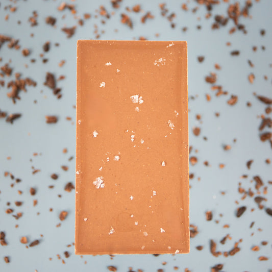 milk chocolate bar with sea salt