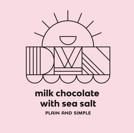 milk chocolate bar with sea salt