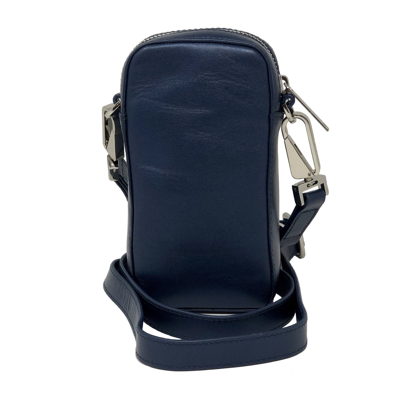 Petit Sac à bandoulière en Cuir Bleu Marine | Marie-Pierre