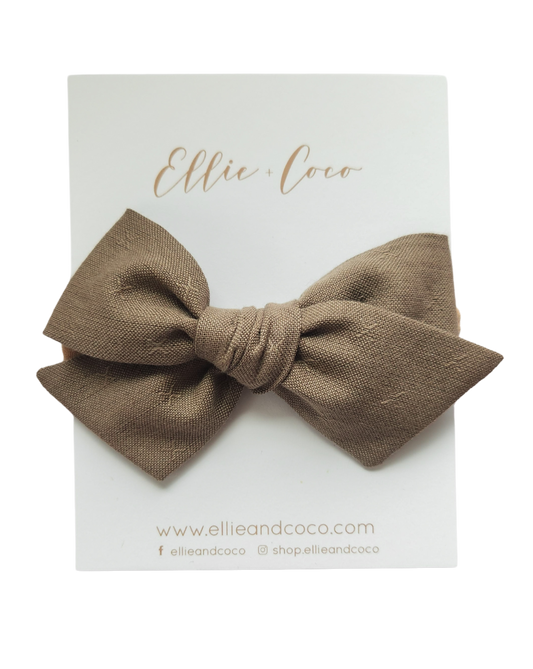 X's Oversize Bow | Mocha