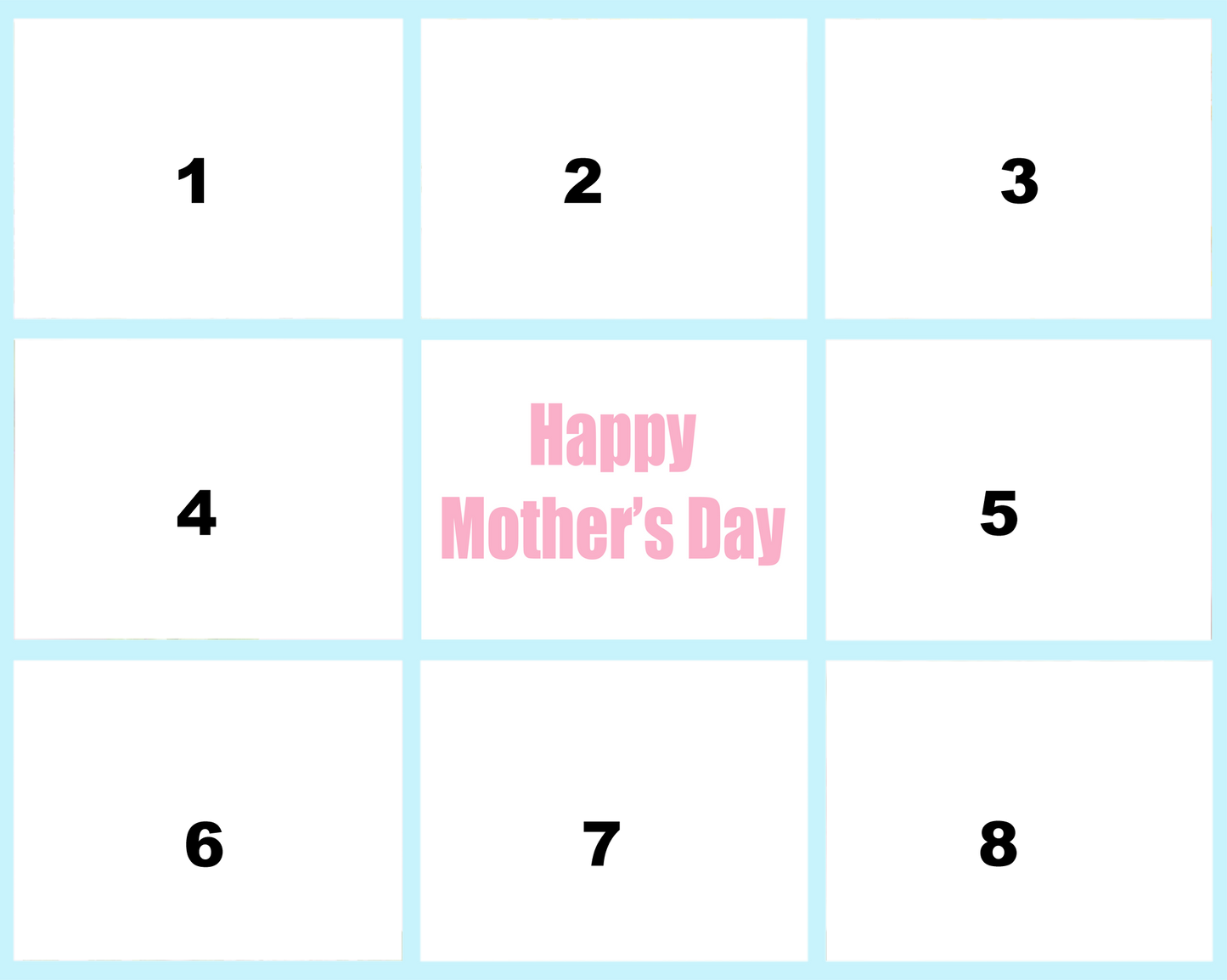 20"X16" Collage Canvas Photo Mother's Day