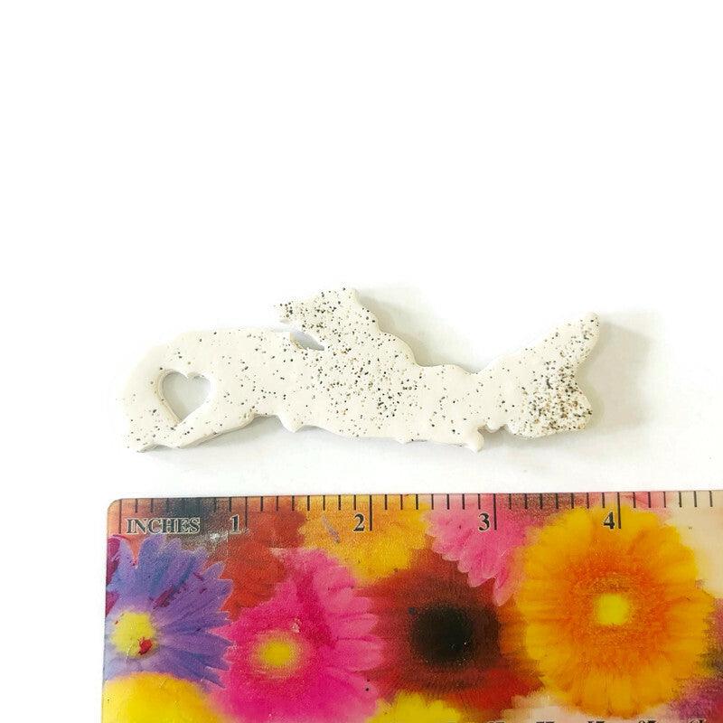 New Brunswick Fridge Magnet Handmade from Clay & Beach Sand