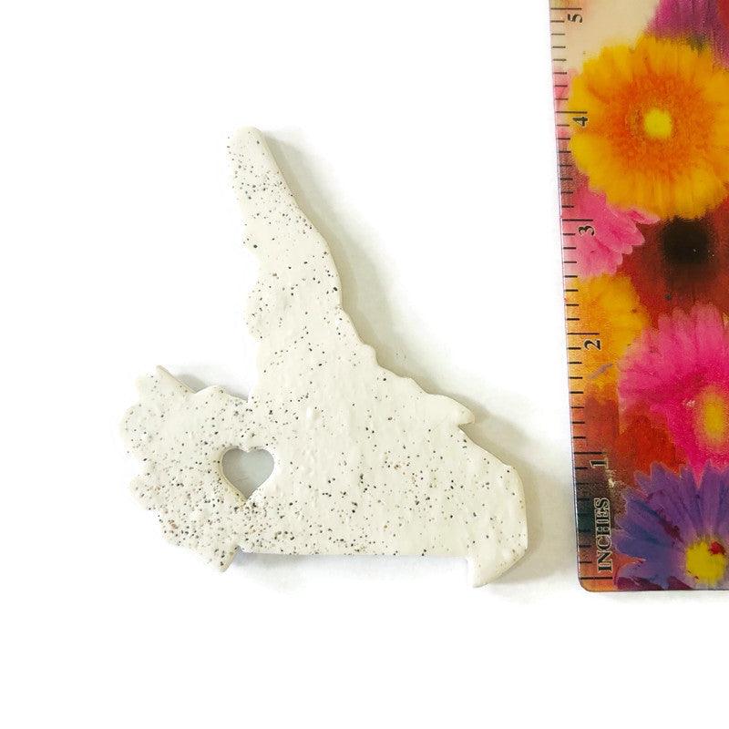 New Brunswick Fridge Magnet Handmade from Clay & Beach Sand
