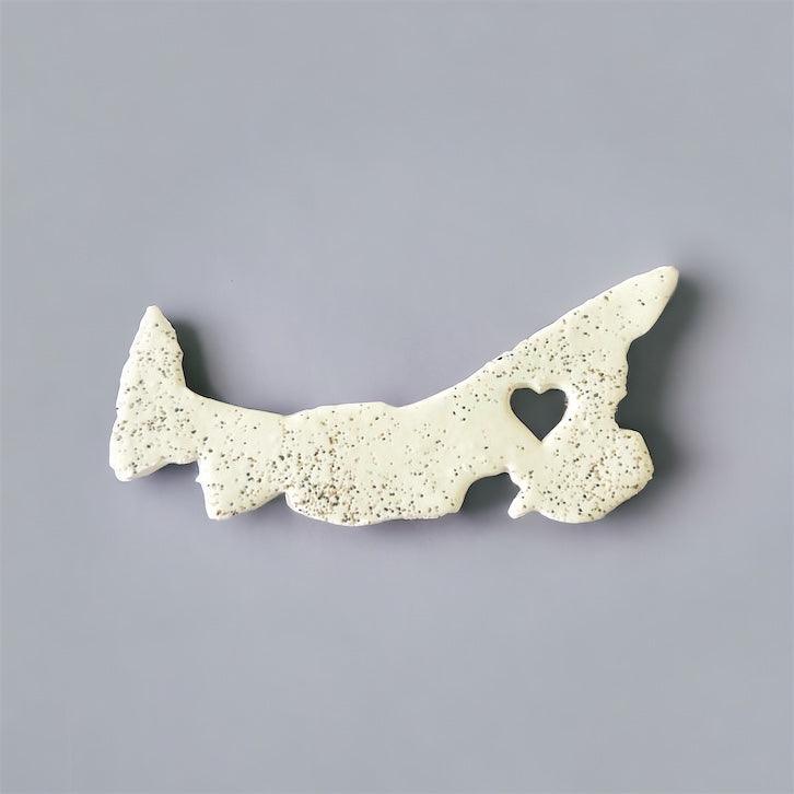 Newfoundland Fridge Magnet Handmade from Clay & Beach Sand