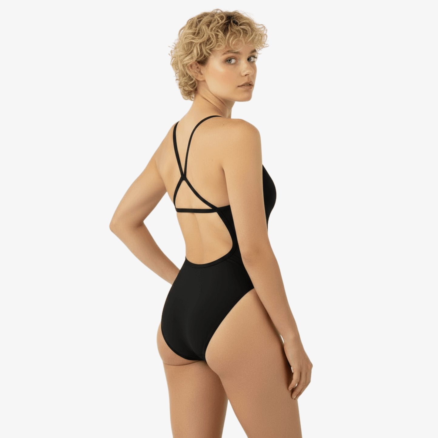 Onyx Open Back Performance Training Swimsuit by Norca