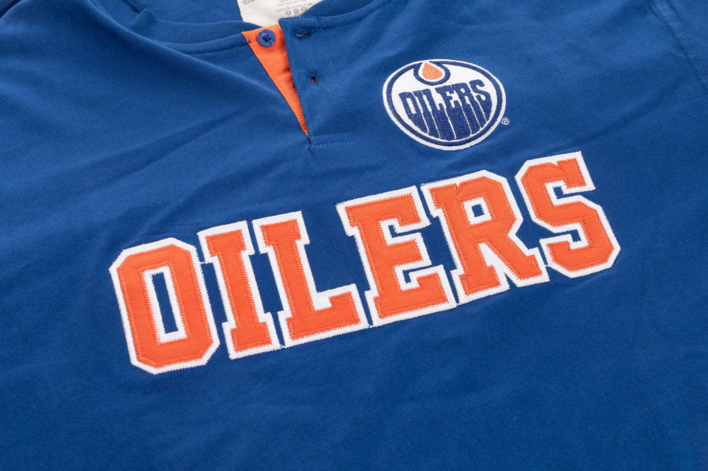 Edmonton Oilers Long Sleeve Henley