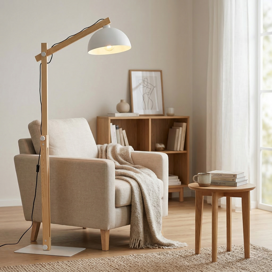 OSLO White Scandinavian Floor Lamp  (Clearance)