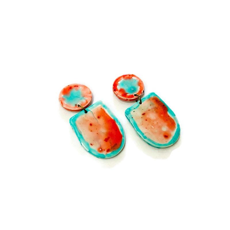 Pastel Statement Jewelry Set Handmade