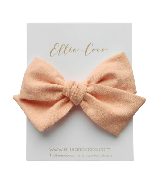 X's Oversize Bow | Peach