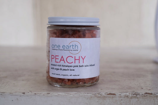 Argan Oil Bath Salt Soak - Peach + Vanilla