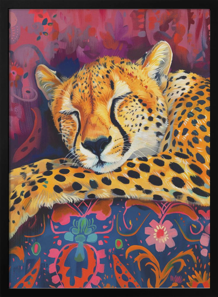 Wall art Resting Cheetah