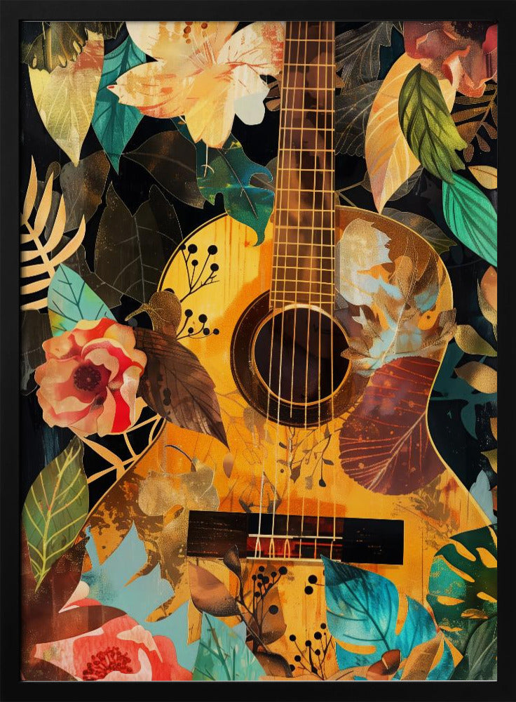 Music Guitar Collage (2) Canvas Print