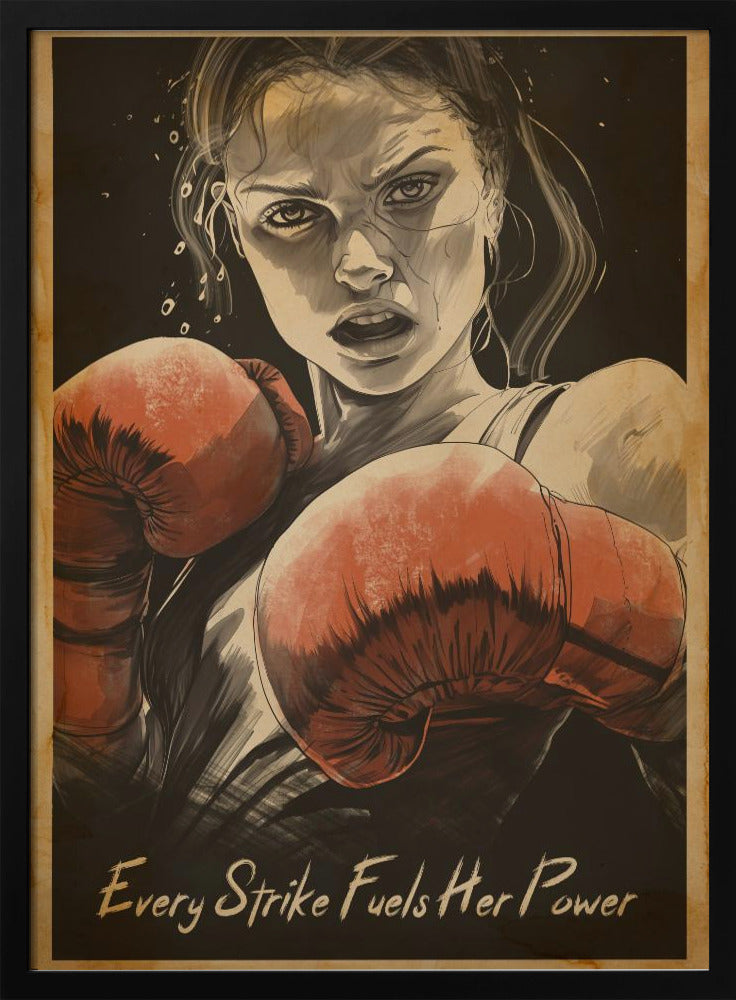 Wall art Every Strike Fuels Her Power