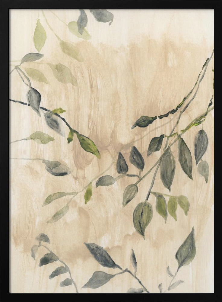 Wall art Colour Washed Leaves No1