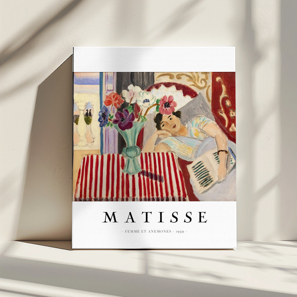 Wall art Femme Et Anémones