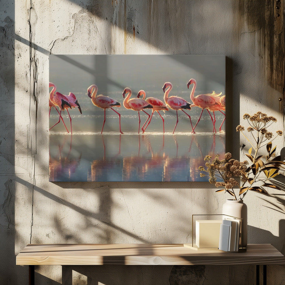 Wall art Flamingo Landscape