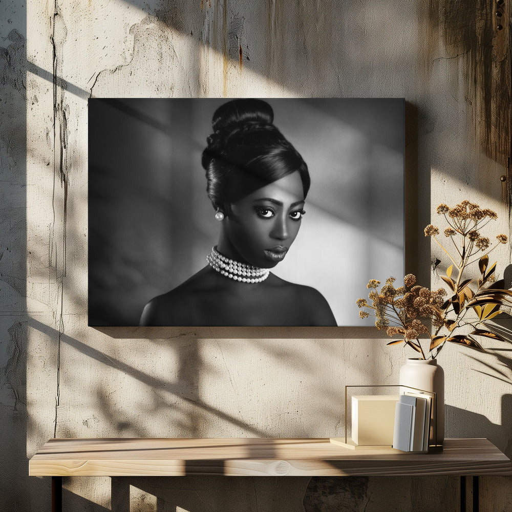 Wall art The white pearls