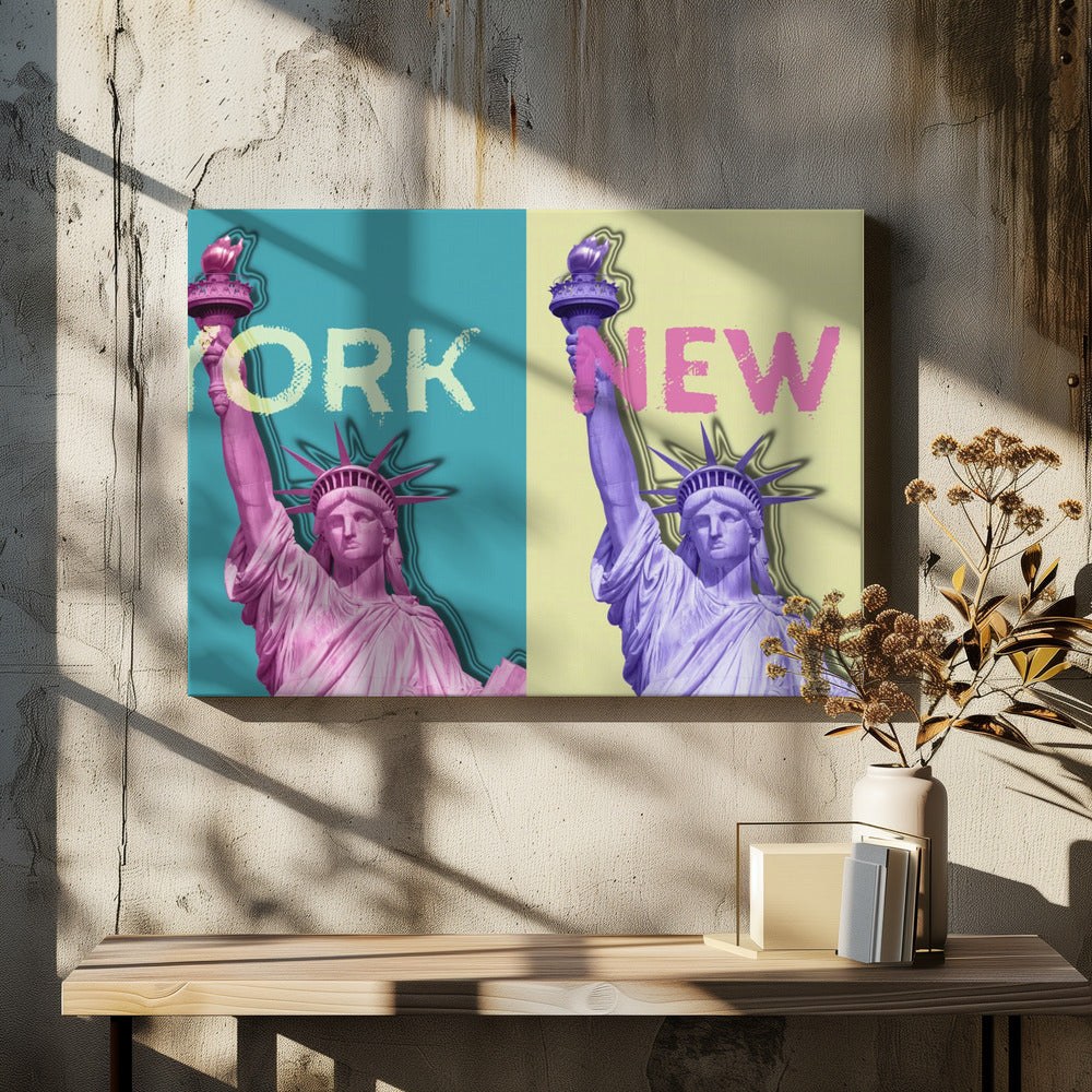 Wall art POP ART Statue of Liberty III