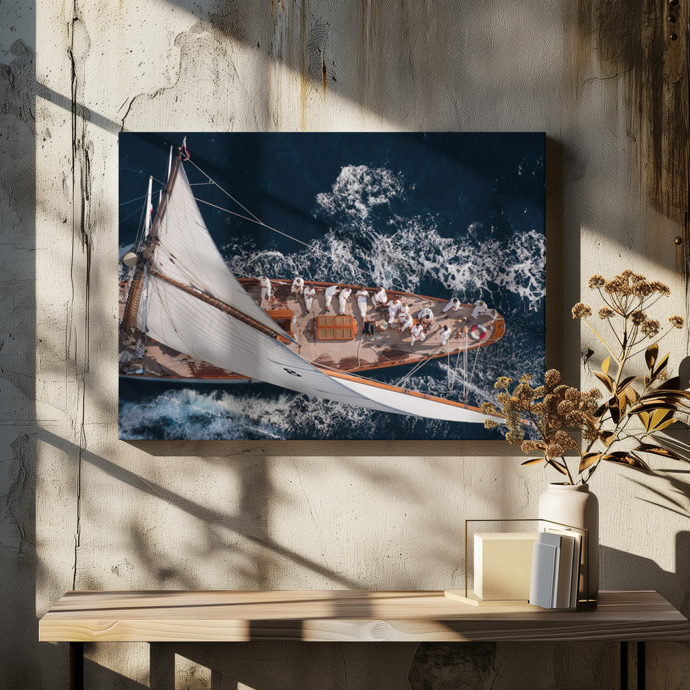 Wall art Above Moonbeam Canvas Print