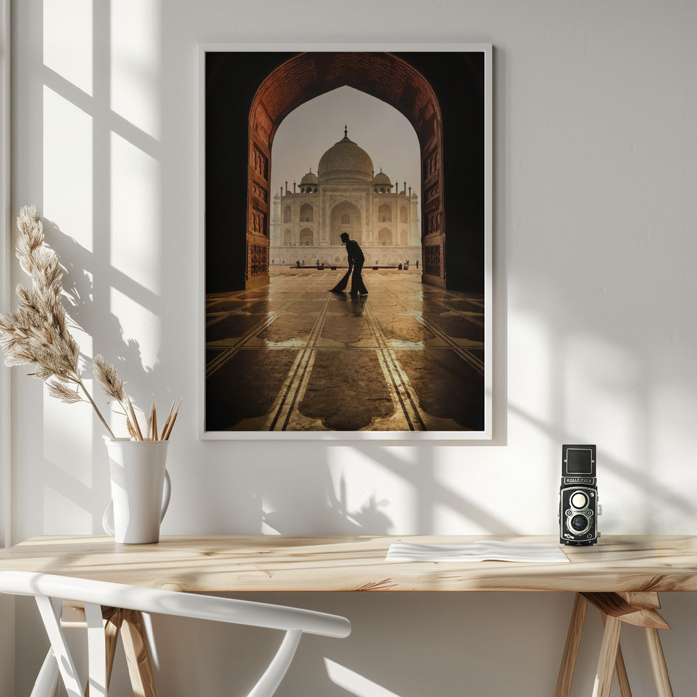 Wall art Taj Mahal cleaner