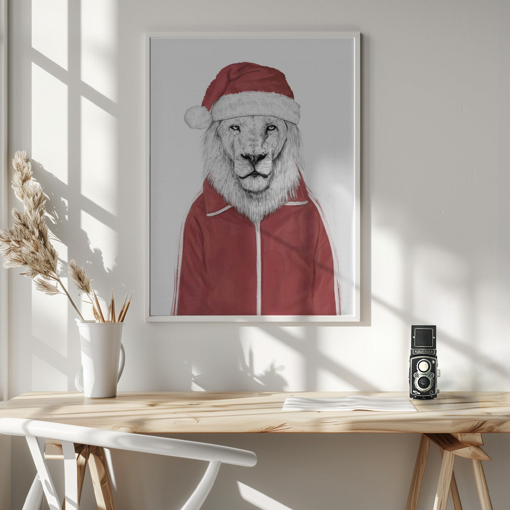 Wall art Santa lion