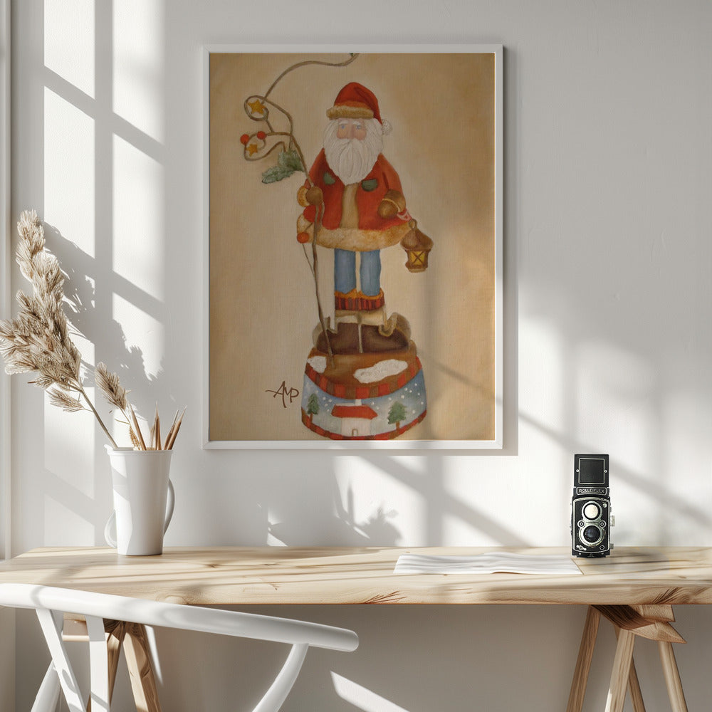 Wall art Santa Is Coming