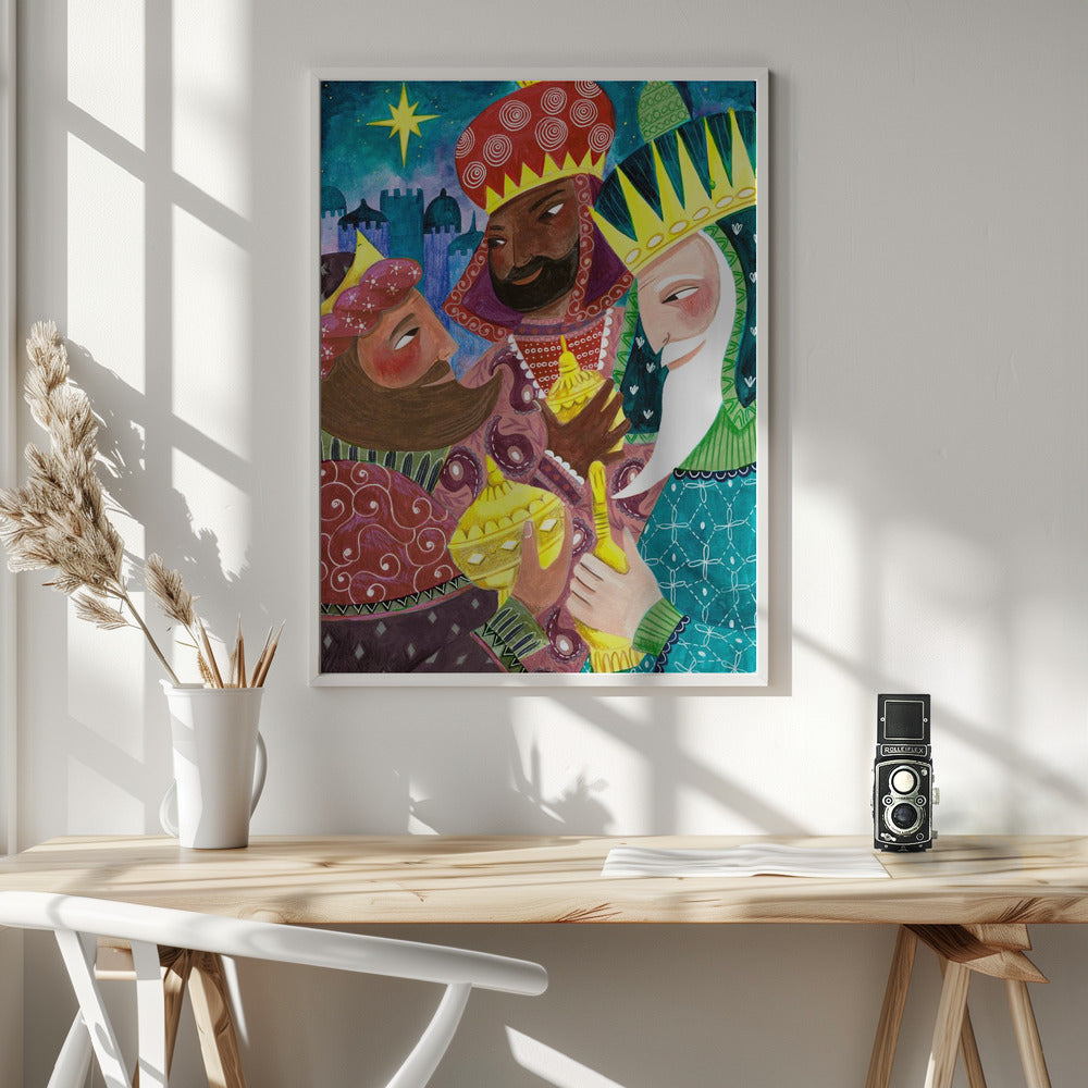 Wall art Three Kings, Three Wise Men Canvas Print