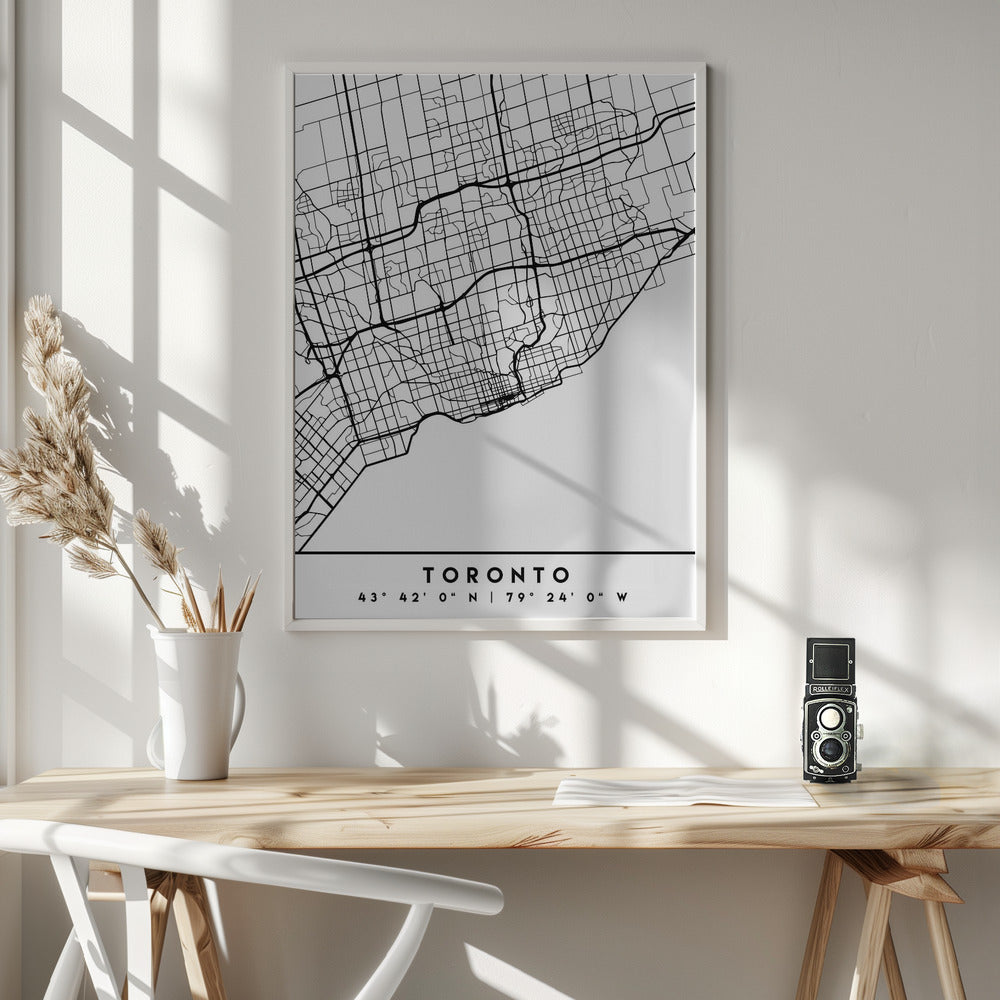 Wall art Black Maps 89 Canvas Wall Art