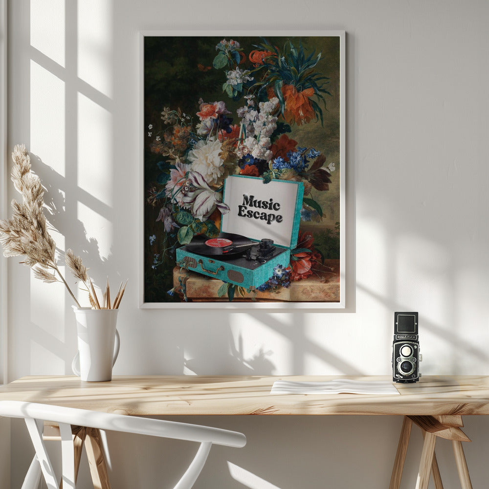 Wall art Music Escape Canvas Print