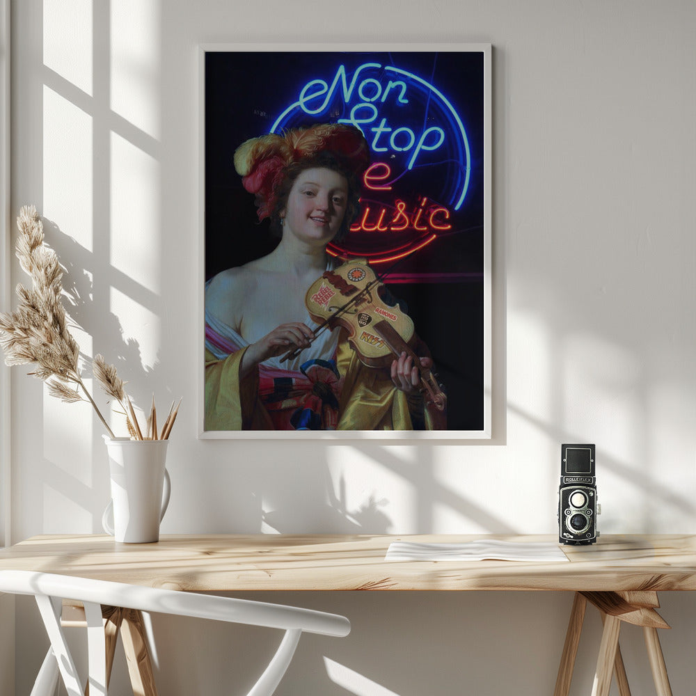 Wall art Non Stop the Music Canvas Print
