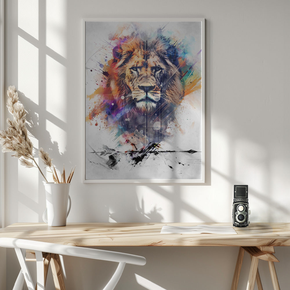Wall art Lion Poster Art 04