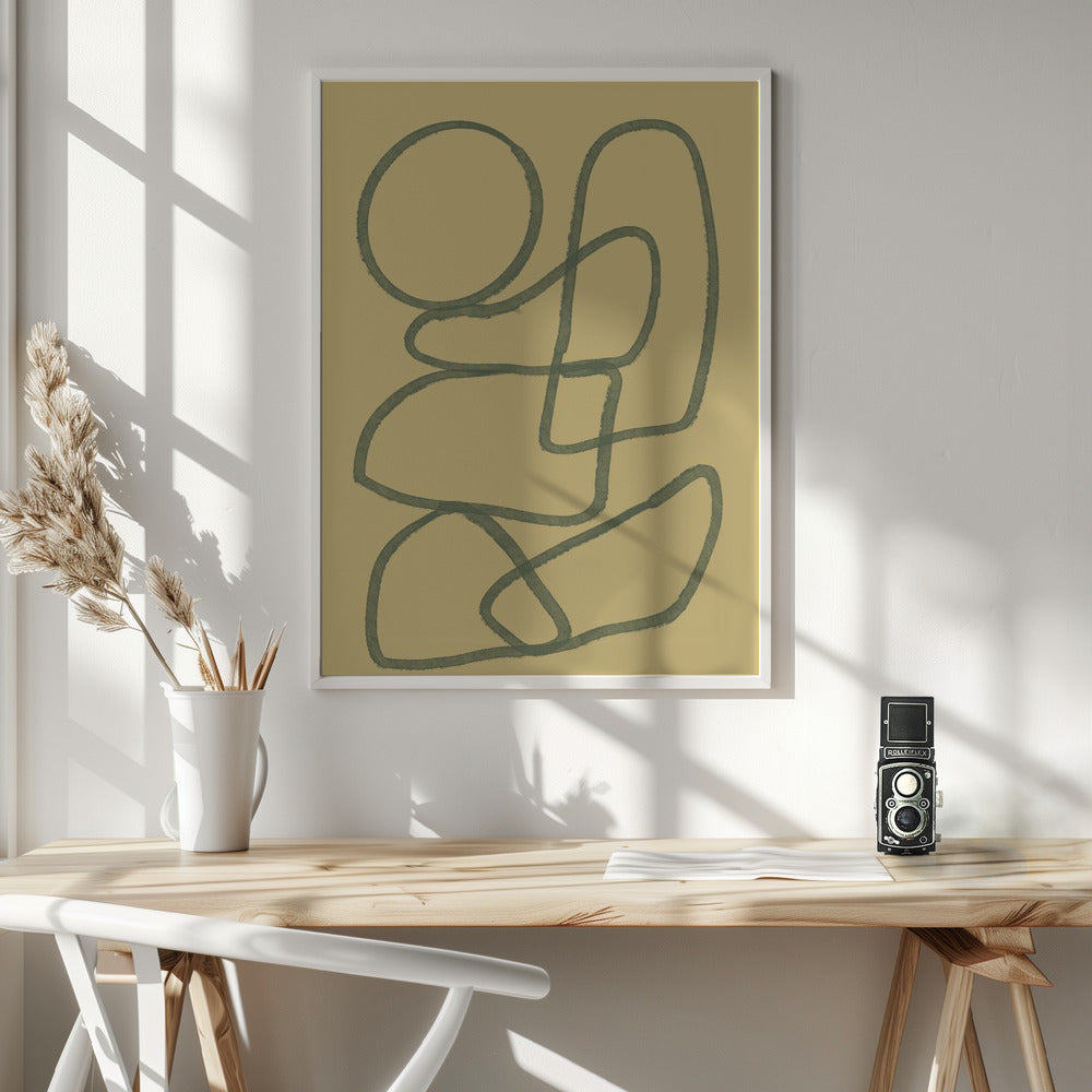Wall art Line drawing ABSTRACT