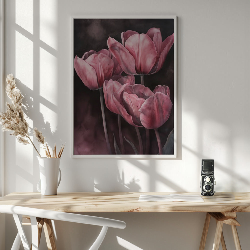 Wall art Purple Tulip 3