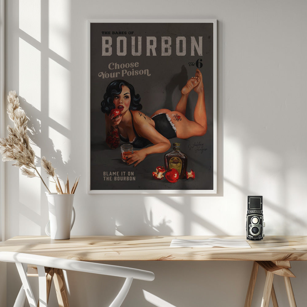 Wall art Babes of Bourbon Vol 6 Choose Your Poison Sexy Pinup